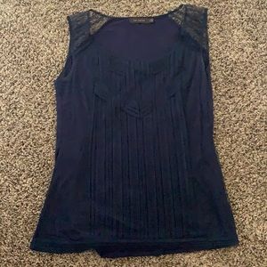 Beautiful Mixed Material Blouse